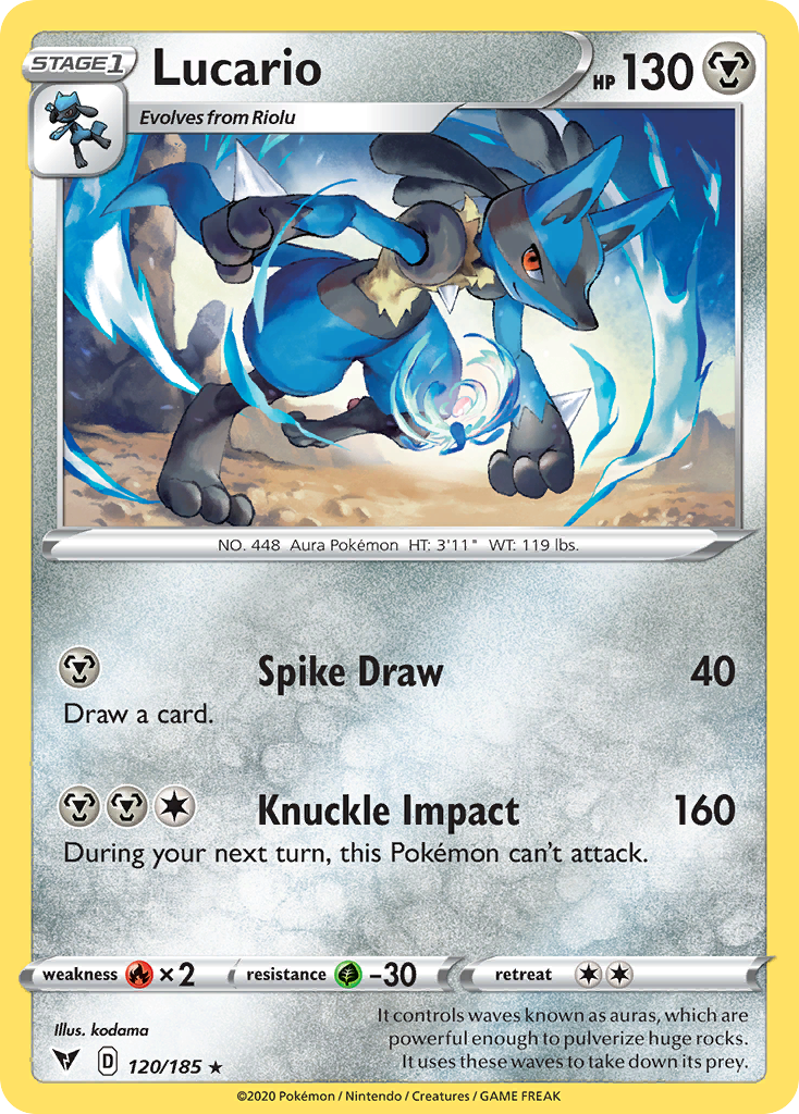 Vivid Voltage Lucario #120/185